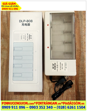 Delipow DLP-808; Máy sạc Pin 9v đa năng Delipow DLP-808 (với 6 Khe sạc pin AA,AAA,C,D,9v) chính hãng